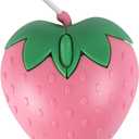Wired Mouse Cute Pink Fruit Strawberry Shape Mice, Silent Portable Lightweight USB Girly Optical Corded Mice for Chromebook PC Laptop Mac Computer Desktop Notebook Kids Girl Women Office School Gift