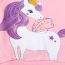 Toddler Girl Cotton Long Sleeve Sweatshirt Christmas Clothing 2-9Y (6-7 Years, #Pink Unicorn)