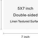 Linen Textured Cardstock 5x7 White 200 Sheets 80 lb Cover for Printers Invitation Arts and Craft