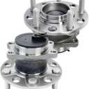 2 Pcs 512332 Rear Wheel Bearing Hub Assembly Compatible with Dodge Avenger Caliber 2007-2012, for Jeep Compass Patriot 07-17, for Chrysler 200 Sebring,for Mitsubishi Lancer Outlander Sport, 5 Lugs
