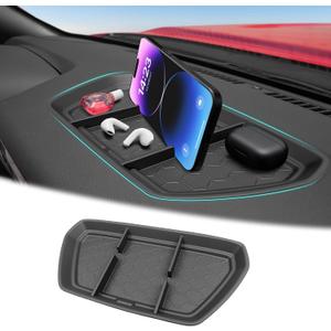 Center Console Organizer Compatible with 2022-2024 Nissan Frontier S/SV/Pro-X/Pro-4X/SL Accessories (NOT FIT 2025 2026), Dashboard Insert Tray Storage Box with Phone Holder Dash Organizer