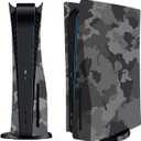 Face Plate Cover Shell for PS5 Disc Edition Console Faceplates, Accessories Compatible with PlayStation 5 Protective Replacement Panels (Gray Camouflage)