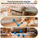 SNOYWEN Smart Interactive Dog Toy, Automatic Moving Bouncing Rolling Ball, Food-Grade Rubber Material IPX7 Waterproof Active Ball for Medium and Large Dogs