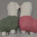 Llama Stuffed Animal Cute Llama Plush Alpaca Toy 9.8 inch for Girls Boys 2 Pieces(Alpaca)