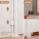Miumoon One-Hand Operation Retractable Baby Gates, 59 inch Retractable Gate with Reinforced Strip Design to Prevent Crawling Through, 5 FT Retractable Dog Gate for Stairs, Doorways, Hallways