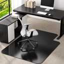 Office Chair Mat for Low Pile Carpeted Floors with Lip, 36" x 48" Heavy Duty Floor Mat for Desk Chair on Carpet,Easy Glide Carpet Protector Mat for Computer Chairs,Rolling Chairs,Office,Home,Anti-slip