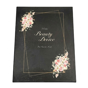 ELISHINE 7 Color Face and Neck Massager Light Therapy, Red Light Based Facial Massager for Skin Care, Firming, Smoothing (Rose Golden)