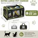Extra-Large Cat Carrier, Soft-Sided Collapsible Pet Carrier up to 22 lbs