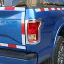 Car Accessories Exterior Tail Light Lamp Surround Cover Trims Frame Chrome Fit for Ford F150 2015 2016 2017 2018 2019 ABS 2 PCS