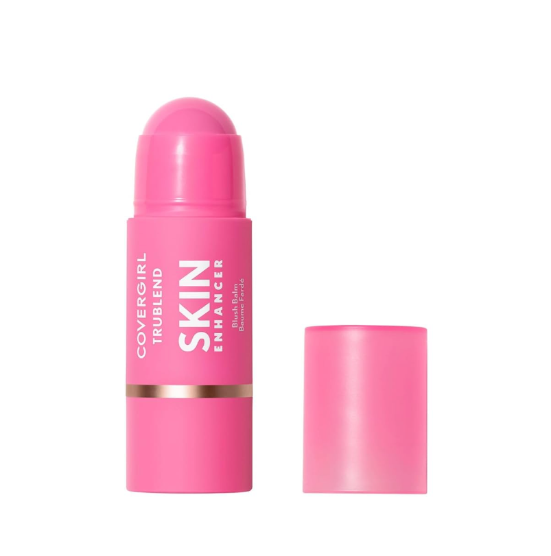CoverGirl Trublend Skin Enhancer Blush Balm Stick, 230 Bubblegum Pop, Vegan Formula, Easy to Use, Glides on Effortlessly, NonGreasy, Doesn't Crease, 0.21oz