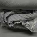 Homelike Moment Boho Twin Comforter Set Light Grey, 2 Pcs Lightweight Warm Jacquard Twin Size Bedding Comforter Sets for All Seasons, Down Alternative Soft Twin XL Comforter Bed Set with 1 Sham