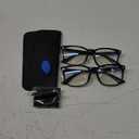 livho High Tech Blue Light Glasses - Advanced 99% Blue Light Blocking Computer Glasses - Anti Eyestrain & UV Glare Protection (*B11 Light Black X 2)