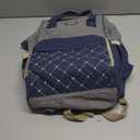 Diaper Bag Backpack, Diaper Bags for Baby Girls Boys, Baby Bags for Moms Dads, Nappy Changing Bag with Insulated Pockets,Multi-functional Waterproof Backpack with Stroller straps- Light Grey Blue