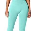 ABOCIW Workout Sets for Women 2 Piece Seamless Bandeau Strappy Sports Bra High Waist Leggings Yoga Gym Work Out Clothes (Small, Mint Green)