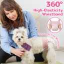 Dono Disposable Pull It Up Female Dog Diapers, 360 Stretchy Waist Puppy Diapers, Super-Absorbent Doggie Diapers with Rapid-Dry Technology Leak-Proof Design for Doggy in Heat Period, S 10 Pcs
