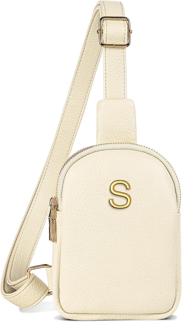Birthday Gifts for Daughter Granddaughter, Personalized Crossbody Bags with Initial Letters, Teen Girl Gifts Trendy Stuff, Mini Lightweight Sling Purse, Gift for Her, Gift for Teen Girls