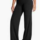 Aoxjox Women's Workout Athlenza Straight Leg Bottoms High Waist Lumastretch™ Gym Yoga Pants 31"/ 33"/ 35", XS