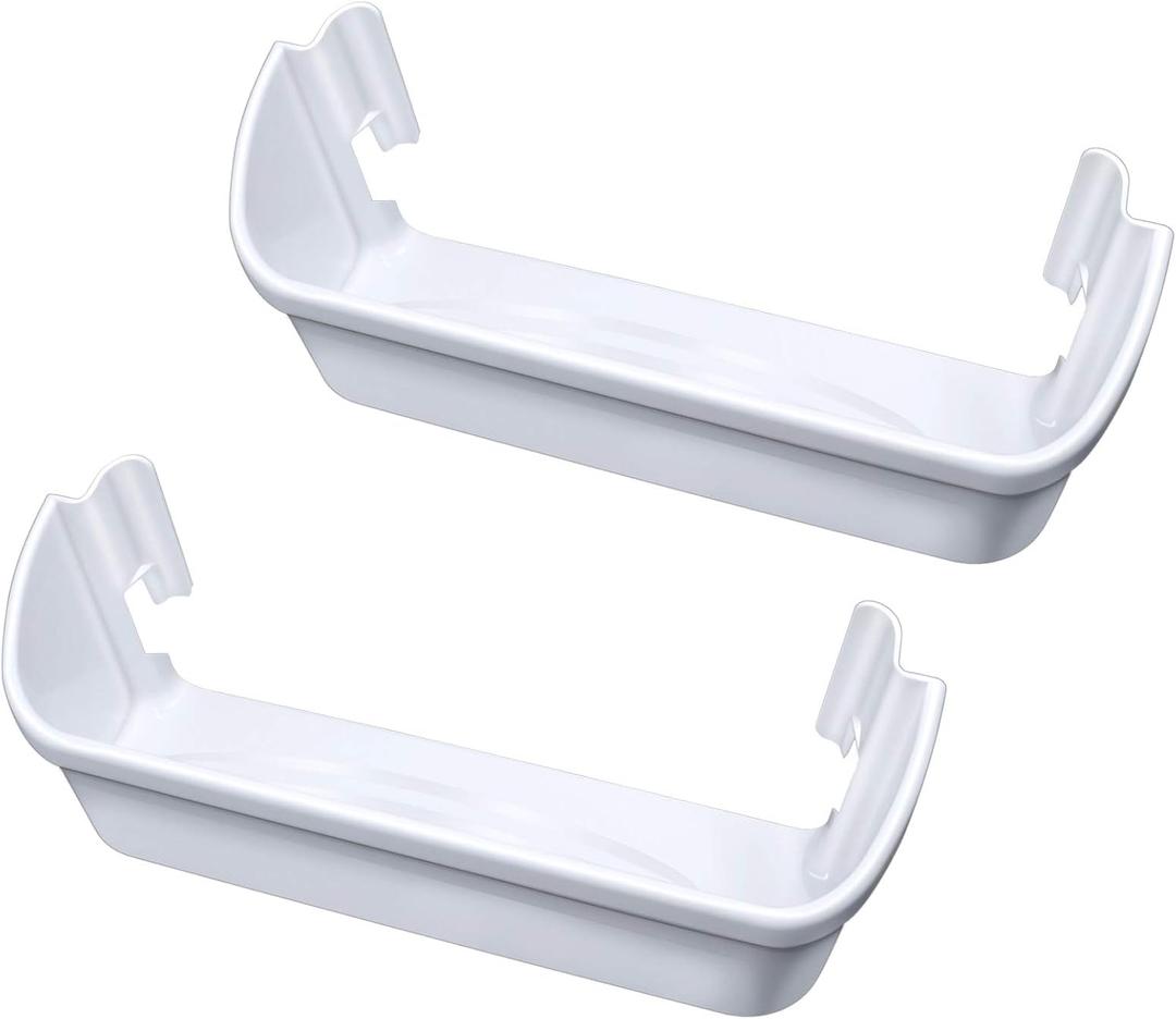 2 Pack 240323001 Refrigerator Door Bin, Refrigerator Side Shelf Replacement Part, (15.95in long), Fit for frigidaire kenmore, Replace AP2115741, PS429724, AH429724, 240323007, (Dont Fit Freezer Door)