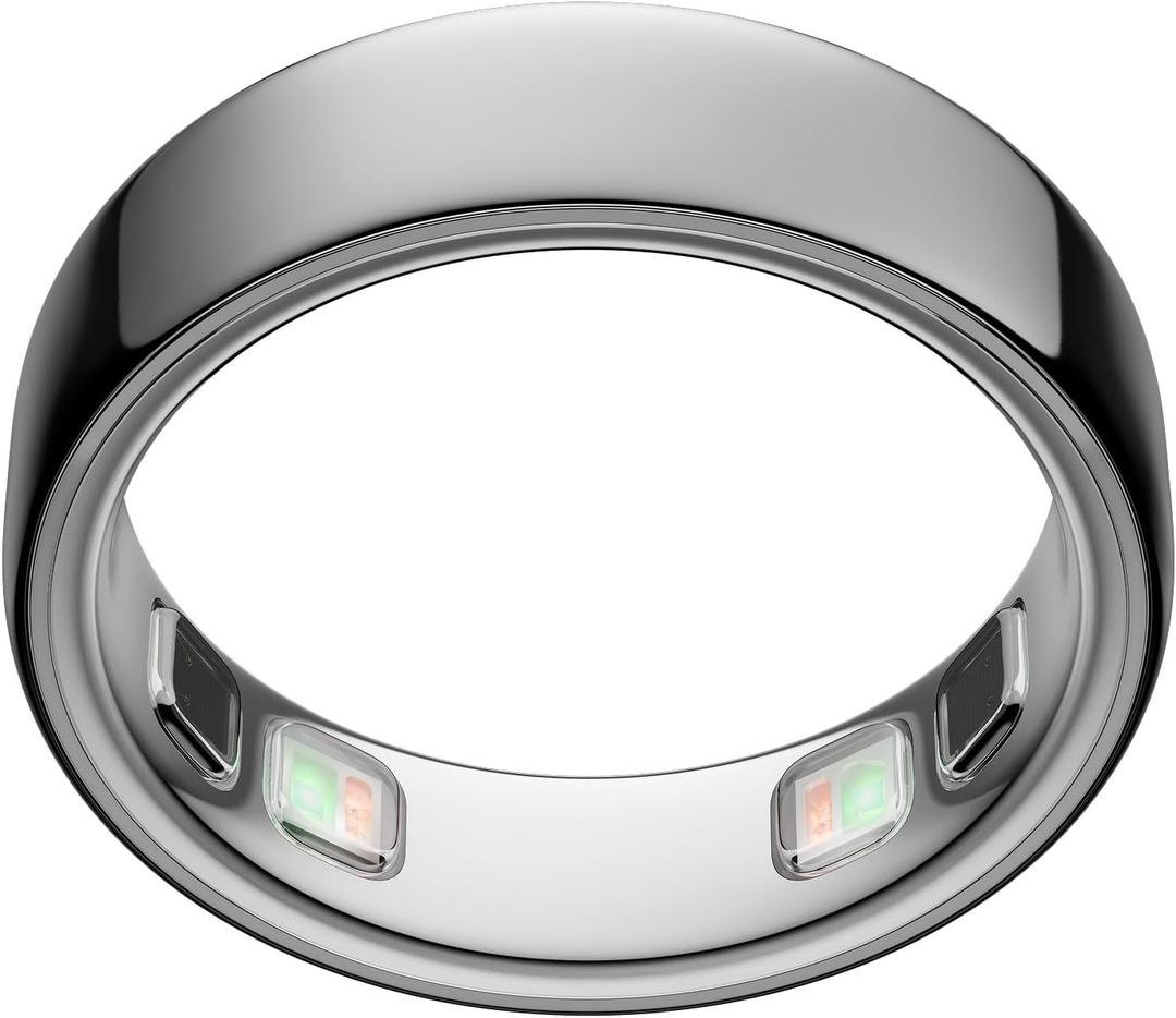 Oura Ring 5 - Silver - Size 7 - World’s Smallest Smart Ring - Sleep, Activity, Women’s Health, AI Advisor, 1 Week of Battery Life, Size Before You Buy, Android & iOS Compatible