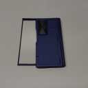 Vizvera for Samsung Galaxy Z Fold 7 Case RFID Wallet with Cards Holder [Hinge Cover] [Camera Cover] Shockproof Silicone Protective Phone Case for Z Fold 7 2025-Blue