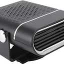 200W Portable Car Heater, 12V Dual Mode Heater and Cooler Fan, 360° Rotatable car heater Defroster Defogger, for Windshield and Interior Comfort