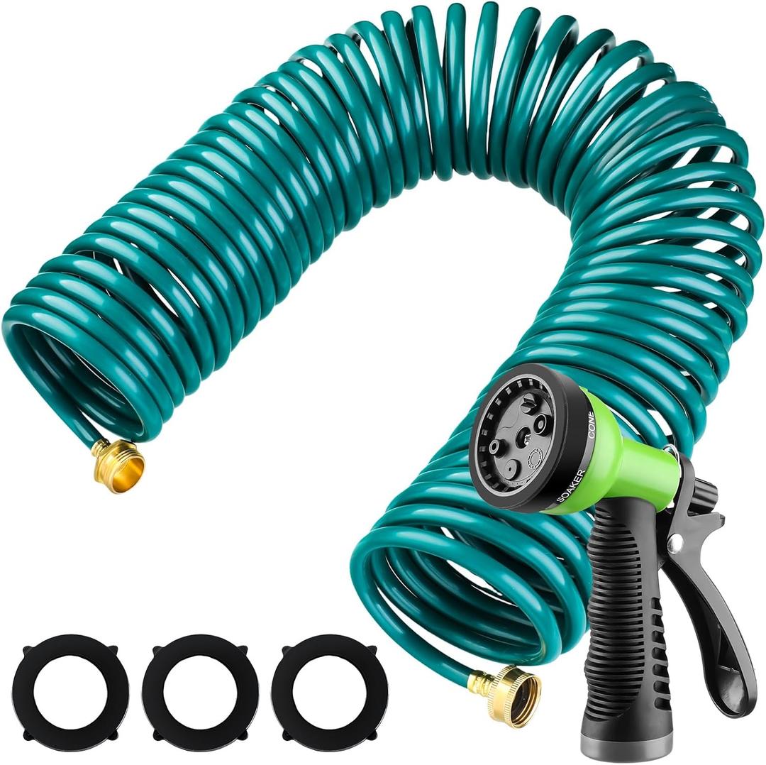 Pangda 100Ft/50Ft/25Ft Fitting for Outdoor Yard(25Ft) Water Hose