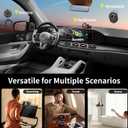 2 x K007 Upgraded Vacuum Magnetic Car Holder : 360 Reinforced 97LBS Ultra Suction Cup Phone Mount for MagSafe Cell Phone Holders for Mirror for iPhone 17 Pro Max 16 15 14 13 12 Air Plus for Android Black