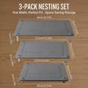 3-Pack Diatomaceous Earth Mat, Large Stone Drying Mat for Kitchen | Nesting Diatomite, Quick Dry, Non Slip, Heat Resistant15.75"11.81" & 13.19"11.81" & 10.75"11.81"
