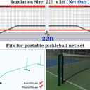 Pickleball Replacement Net 22ft x 3ft for Indoor or Outdoor Fits for Most Free-Standing Pickle Ball Frame Come with 4 Outdoor Pickle Balls (Net Only)