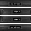 4PCS ABS Door Sill Protector for Honda Pilot 2023 2024 2025 2026 Matte Black Door Sill Guards Front and Rear Car Door Entry Guard Edge Step Dust Shield Cover Pedal Kick Protection Accessories