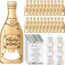 Suclain 50 Sets Wedding Favors for Guests Bulk Wedding Souvenirs Include Cheers to Love Bottle Openers Thank You Cards and Organza Bags Bridal Shower Gifts Decorations