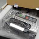 Gasbye 95kPa Precision Vacuum Sealer Machine, Double Heat Seal for Dry/Moist Food, Easy-Lock Handle, Built-in Bag Storage & Cutter, Progress Display, Pulse Mode, Removable Drip Tray, Silver