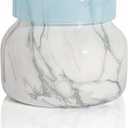 Capri Blue Modern Marble Jar Candles - Luxury Scented Candles for Home - Long Lasting Soy Wax Blend - Scented Home Decor Gifts - Blue Jean (8 oz)
