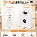 1250W Automatic Ironing Machine,Electric Hot Air Garment Dryer & Wrinkle Remover with Inflatable Mannequin Bag, Hands-Free Shirt & Pants Press, Portable Fast-Dry Iron for Home & Travel