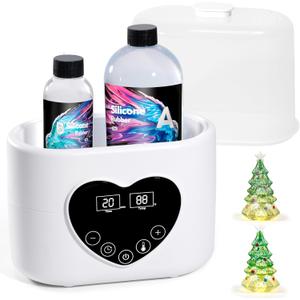Winartton Resin Warmer, Accurate Temperature & Time Control Thins Viscosity & Reduce Bubbles, Resin Heater for 8, 16, 32oz Epoxy Resin, UV Resin, Silicone Rubber Winter Craft Tool