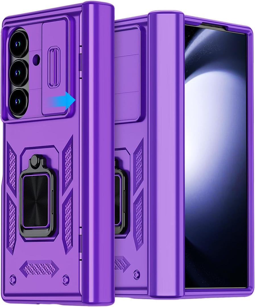 AICase for Samsung Galaxy Z Fold 7 Case [Heavy Duty Protective][Camera Lens Cover][Hinge Protection][360Ring Magnetic Kickstand] Rugged Shockproof 360 Full Protective Phone Cover for ZFold 7 2025_3