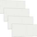 Frienda 4 Pcs Fluorescent Light Covers Replacement Flat Clear Prismatic Acrylic Ceiling Light Cover Panels(22.5" x 46.5" x 0.12")