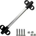 1 Set Wheelbarrow Axle Bracket Set,Compatible with 5/8" Hole Wheelbarrow Axles,Including Heavy-Duty Wheelbarrows Spare Parts 10 inch Wheelbarrows axles and 3.3 x 2.1 inch Brackets (Without POM gasket)