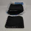50 Pcs 11'8 x 11'8 Inches Interlocking Drainage Tiles Dry Deck with Drain Holes Non Slip Floor Mats TPE Soft for Bathroom Patio Pool Deck(Black)