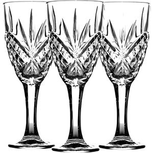 Set of 4 Carved Crystal Wine Glasses, 10oz Classic Carved Design Glass Red & White Wine Glasses, Dishwasher Safe, Elegant Gift for Wine Lovers, Weddings, Birthdays & Special Occasions