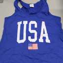 USA American Flag Women Men Kids Patriotic July 4th states Tank Top (Small, Royal Blue)