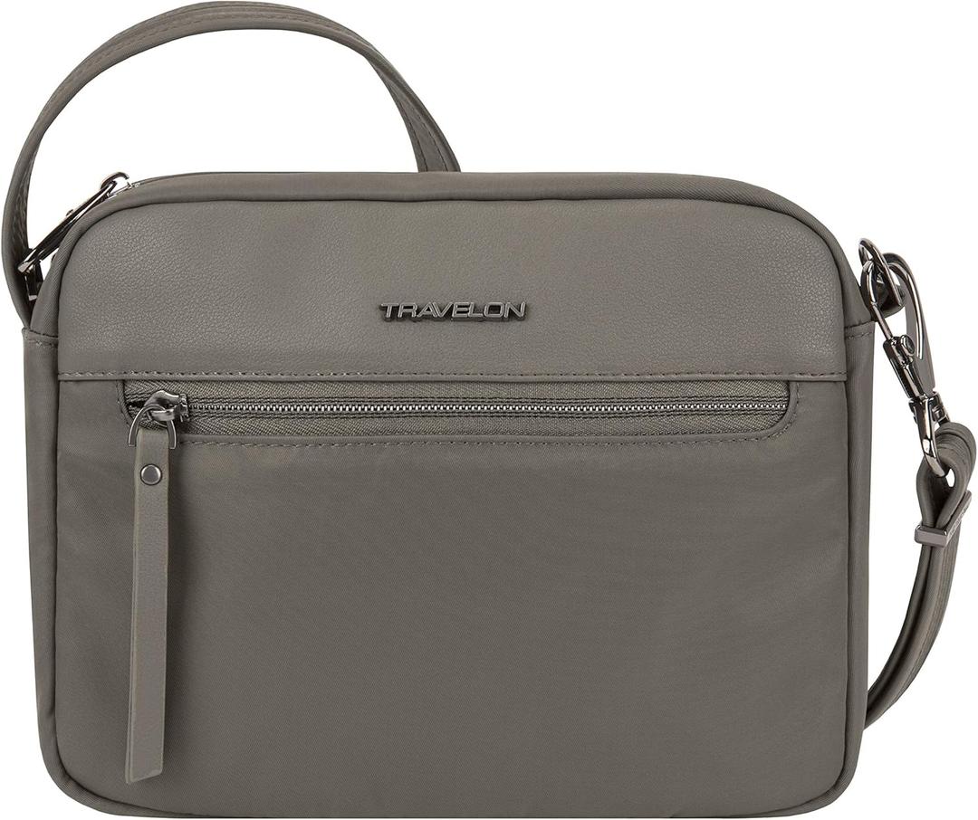 Travelon Anti-Theft Addison Small Crossbody (One Size, Gray)