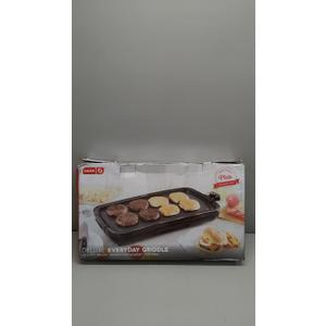 DASH Deluxe Everyday Electric Griddle with Dishwasher Safe Removable Nonstick Cooking Plate for Pancakes, Burgers, Eggs and more, Includes Drip Tray + Recipe Book, 20 x 10.5, 1500-Watt - Black