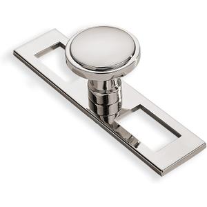 5 Pack Polished Nickel Cabinet Knobs with Backplate Solid and Heavy-Duty Drawer Handles Kitchen Cabinet Handles Drawer Pulls Kitchen Cabinet Hardware Kitchen Handles