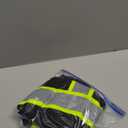 JKSafety 9 Pockets High Visibility Zipper Front MESH Black Safety Vest | Black with Dual Tone High Reflective Strips | ANSI/ISEA Standards (100-Black, M)