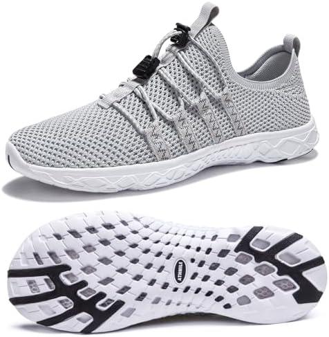 ATHMILE Water Shoes for Men Women Barefoot Hiking Swim River Shoes Adult Lake Pool Aqua Socks Beach Quick Dry for Hiking Surfing Kayaking Sport Accessories Camping Must Haves, Size 43, Men's 10/Women's 11