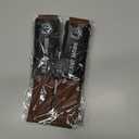 2 x TECEUM Lifting Straps for Weightlifting Gym Strength Training - Wrist Straps with Neoprene Padded Cotton - Men & Women  Ideal for Powerlifting, Bodybuilding & Deadlifts (18" - Beast Mode, Brown)