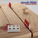 HS116100RD Plastic Construction Shims/Spacers, 100 Pack, 1/16-Inch, Red