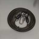 Petbobi Heavy Duty Dog Tie Out Cable Up to 300Lbs - 30FT Extra Strong Wire Cable for Large Pets - Rust Proof Dog Leash with Carabiners and 360 Swivel - Chain Leads for Yard Camping Outside