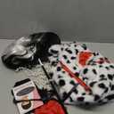 Halloween Costumes Woman Inspired Shawl Red Gloves Wig Necklace Eye Patch Ring Wig Cap for Dress Up